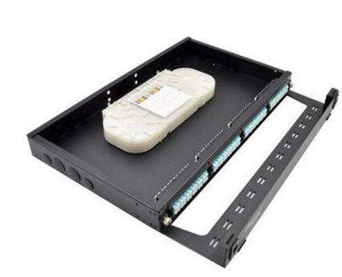 19 &quot; FTTH MPO MTP 플러그반 LC 1U 파이버 카세트 모듈 선반 장착