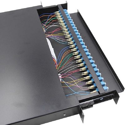 ODF 24 공항 광 섬유용 패치 패널 봉입 박스 24Core 서랍 접합부