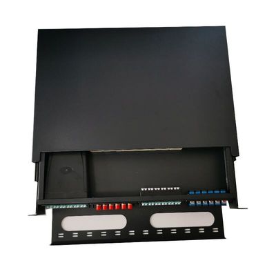 1U MTP MPO 섬유 플러그반 19 인치 프레임 랙 캐비넷 96 핵심 짜집기