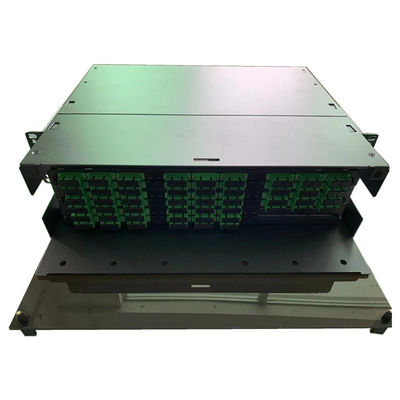 3RU MPO MTP 플러그반 108F 섬유 플러그반 SC APC는 9 LGX 어댑터를 잡아둡니다