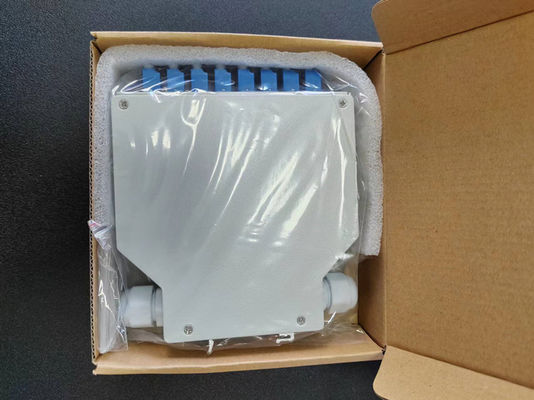 12 PC Lc / Apc 두 부분으로 된 아아답터와 24 코어 섬유 옵틱 딘 레일 단자함