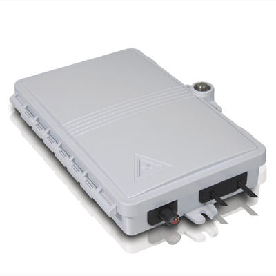 2Port 광섬유 터미널 박스 FTTH 야외/실내 PC ABS 재질 밝은 회색
