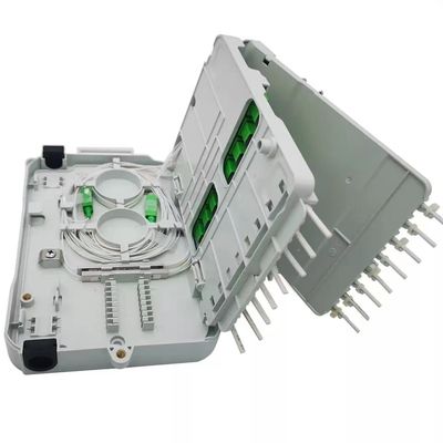 16Core 분배기 FTTH 배전상자 UPC / APC 벽걸이용 밝은 회색