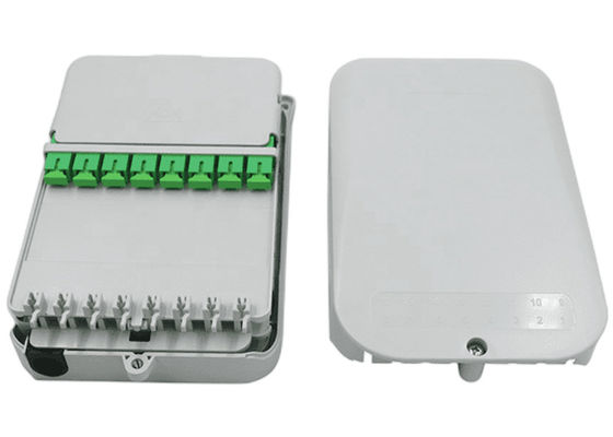 16Core 분배기 FTTH 배전상자 UPC / APC 벽걸이용 밝은 회색