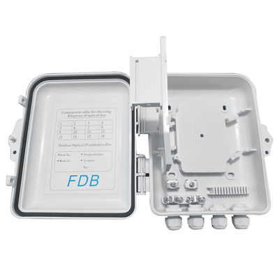 SC 1x8 PLC 광섬유 분배기 박스 IP65 12Cores 벽은 증가했습니다