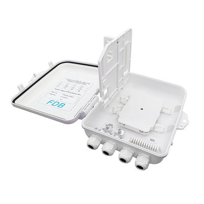 SC 1x8 PLC 광섬유 분배기 박스 IP65 12Cores 벽은 증가했습니다