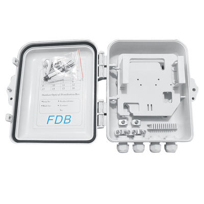 SC 1x8 PLC 광섬유 분배기 박스 IP65 12Cores 벽은 증가했습니다