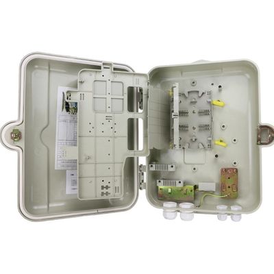 회색인 두 부분으로 된 LGX 광섬유 PLC 분배기 1x32 SMC+ABS 단체 /