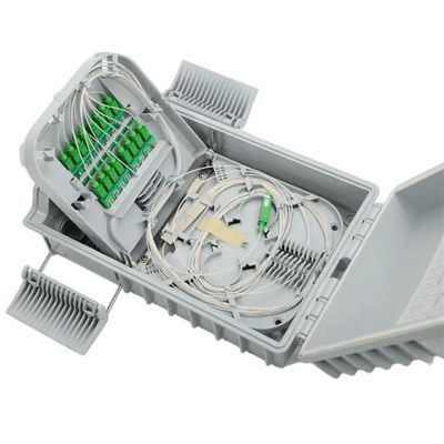 SM / MM 광섬유 분배기 박스 밝은 회색 1x8 PLC 분배기