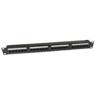 UTP 24 공항 CAT6 플러그반 1U 요지 패치 패널 블랭크 RJ45