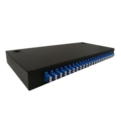 LC 쌍신회로 연결기 떠꺼머리를 가진 FTTH ODF 벽 산 48 섬유 광섬유 패치 패널