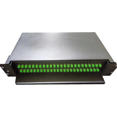 48C FC APC 슬라이딩 랙 장착 광적 패치 패널 G652D/G657A1
