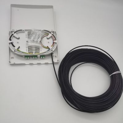6Cores LC/APC 사전 연결된 광학 배포 상자 6Fibers Wall Outlet PTO Box