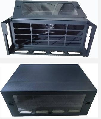 4U 19" 랙 마운트 광섬유 패치 패널 ODF FOBOT 4U 384 코어 MPO LC SM OM3 OM4 어댑터 패널 차시