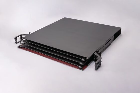 1U 144 코어 MTP MPO -LC 패치 패널 ODF 차시 부하 12 카세트용 슬라이딩 타입